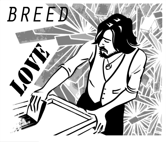 Breed Love sticker